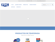 Tablet Screenshot of fdc.cl