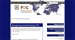 Desktop Screenshot of fdc.org.pl